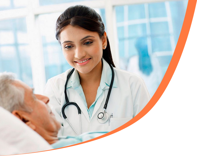 Doctor consulting with patient